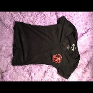 Black little mermaid top